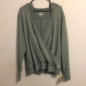 Cross cross open yoga hoodie